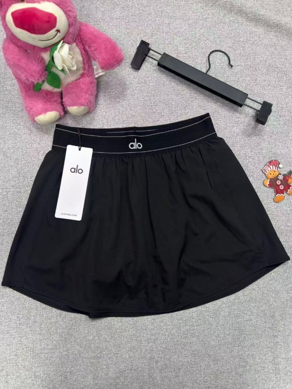 Versatile Women’s👩‍🦱ALO Tennis Skirt Black-Preppy Tenniscore Athletic💐NWT